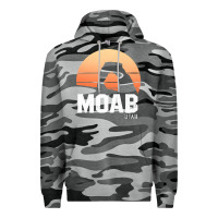 Slate Camo moab utah arches national park vintage retro outdoor hiking pullover h Premium Hoodie - linhVisuals