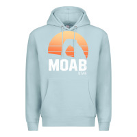 Blue Mist moab utah arches national park vintage retro outdoor hiking pullover h Premium Hoodie - linhVisuals