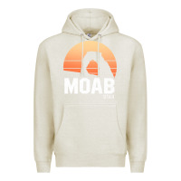Oatmeal Heather moab utah arches national park vintage retro outdoor hiking pullover h Premium Hoodie - linhVisuals