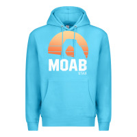 Ocean Blue moab utah arches national park vintage retro outdoor hiking pullover h Premium Hoodie - linhVisuals