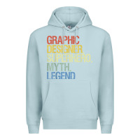 Blue Mist funny graphic designer t shirt Premium Hoodie - linhVisuals