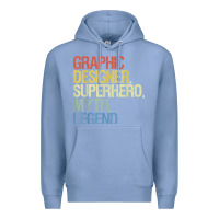 Colony Blue funny graphic designer t shirt Premium Hoodie - linhVisuals