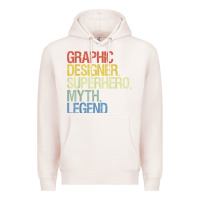 Pale Pink funny graphic designer t shirt Premium Hoodie - linhVisuals