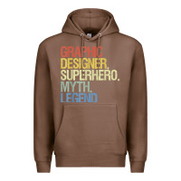 Chestnut funny graphic designer t shirt Premium Hoodie - linhVisuals