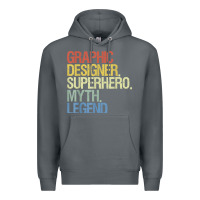 Rock funny graphic designer t shirt Premium Hoodie - linhVisuals