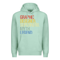 Seafoam funny graphic designer t shirt Premium Hoodie - linhVisuals