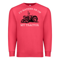 Cardinal I'D Rather Be On My Tractor Premium Sweatshirt - Bettercallsaul