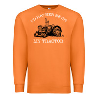 Carrot I'D Rather Be On My Tractor Premium Sweatshirt - Bettercallsaul