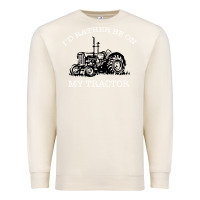 Sandshell I'D Rather Be On My Tractor Premium Sweatshirt - Bettercallsaul