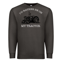 Smoke I'D Rather Be On My Tractor Premium Sweatshirt - Bettercallsaul