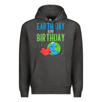 Charcoal Heather earth day is my birthday shirt pro environment party gift t shirt Premium Hoodie - linhVisuals