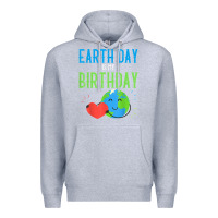 Heather Grey earth day is my birthday shirt pro environment party gift t shirt Premium Hoodie - linhVisuals