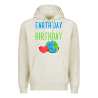 Oatmeal Heather earth day is my birthday shirt pro environment party gift t shirt Premium Hoodie - linhVisuals