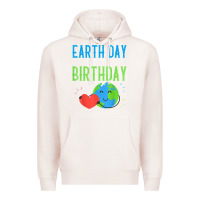 Pale Pink earth day is my birthday shirt pro environment party gift t shirt Premium Hoodie - linhVisuals