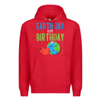 Red earth day is my birthday shirt pro environment party gift t shirt Premium Hoodie - linhVisuals