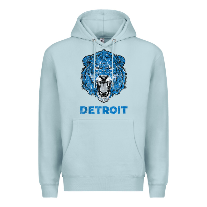 Funny Vintage Lion Face Head Detroit Gifts Tank Top Premium Hoodie by linhVisuals | Teevron