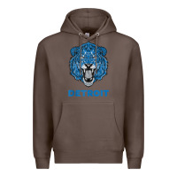 Coffee funny vintage lion face head detroit gifts tank top Premium Hoodie - linhVisuals
