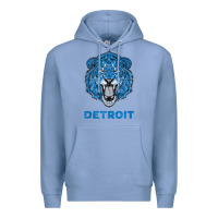 Colony Blue funny vintage lion face head detroit gifts tank top Premium Hoodie - linhVisuals