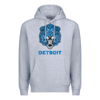 Heather Grey funny vintage lion face head detroit gifts tank top Premium Hoodie - linhVisuals