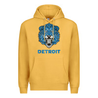 Mustard funny vintage lion face head detroit gifts tank top Premium Hoodie - linhVisuals
