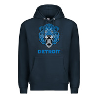 Navy funny vintage lion face head detroit gifts tank top Premium Hoodie - linhVisuals