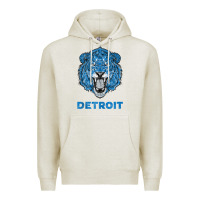 Oatmeal Heather funny vintage lion face head detroit gifts tank top Premium Hoodie - linhVisuals