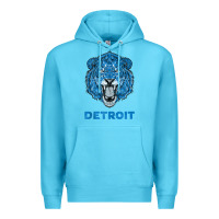 Ocean Blue funny vintage lion face head detroit gifts tank top Premium Hoodie - linhVisuals