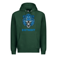 Sports Green funny vintage lion face head detroit gifts tank top Premium Hoodie - linhVisuals