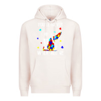 Pale Pink autism dad you will never walk alone support autism son t shirt Premium Hoodie - linhVisuals