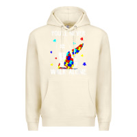 Sandshell autism dad you will never walk alone support autism son t shirt Premium Hoodie - linhVisuals