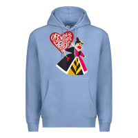 Colony Blue alice in wonderland queen of hearts off with their heads tank top Premium Hoodie - linhVisuals