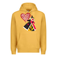 Mustard alice in wonderland queen of hearts off with their heads tank top Premium Hoodie - linhVisuals