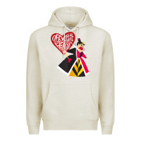 Oatmeal Heather alice in wonderland queen of hearts off with their heads tank top Premium Hoodie - linhVisuals