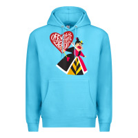 Ocean Blue alice in wonderland queen of hearts off with their heads tank top Premium Hoodie - linhVisuals