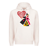 Pale Pink alice in wonderland queen of hearts off with their heads tank top Premium Hoodie - linhVisuals