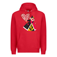 Red alice in wonderland queen of hearts off with their heads tank top Premium Hoodie - linhVisuals