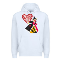 White alice in wonderland queen of hearts off with their heads tank top Premium Hoodie - linhVisuals