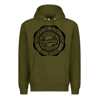 Army Green wheaton college illinois Premium Hoodie - linhVisuals
