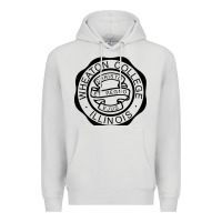 Dove Grey wheaton college illinois Premium Hoodie - linhVisuals