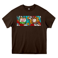 Chocolate Brown no place like home baseball Heavy Core Tee - BundleAndBundleShop