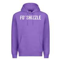 Purple fo shizzle funny sarcastic novelty gangster hip hop rap t shirt Premium Hoodie - linhVisuals