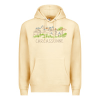 Pina Colada carcassonne france unique hand drawn art gift men women t shirt Premium Hoodie - linhVisuals