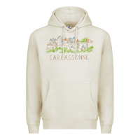 Oatmeal Heather carcassonne france unique hand drawn art gift men women t shirt Premium Hoodie - linhVisuals
