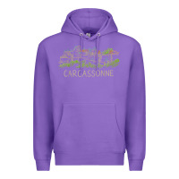 Purple carcassonne france unique hand drawn art gift men women t shirt Premium Hoodie - linhVisuals