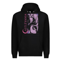 Black castlevania alucard dark portrait t shirt Premium Hoodie - linhVisuals