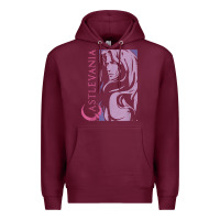 Burgundy castlevania alucard dark portrait t shirt Premium Hoodie - linhVisuals