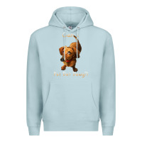 Blue Mist can i pet dat dawg funny dog dachshund lover doxie gift t shirt Premium Hoodie - linhVisuals
