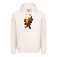 Pale Pink can i pet dat dawg funny dog dachshund lover doxie gift t shirt Premium Hoodie - linhVisuals