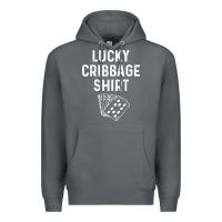Rock funny cribbage shirt lucky card game player lover gift t shirt Premium Hoodie - linhVisuals