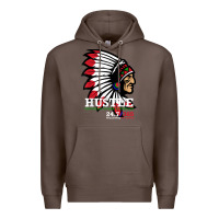 Coffee hustle 247 gang clothing native american men gift t shirt t shirt Premium Hoodie - linhVisuals